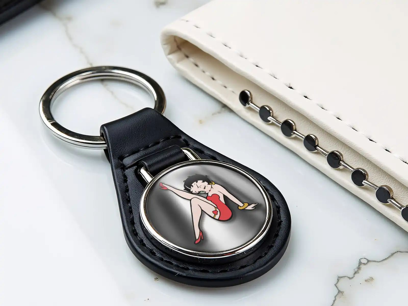 Leather Keychain Wallet Sturdy Solid Max Style
